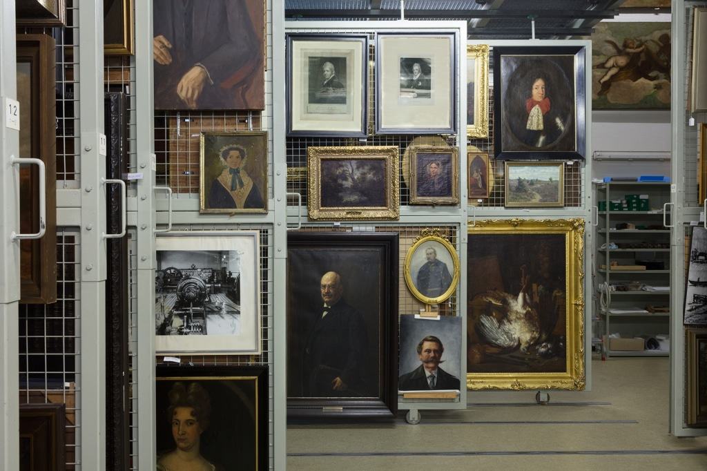 Blick in das Gemäldedepot des Bomann-Museums Foto: Bomann-Museum, Celle