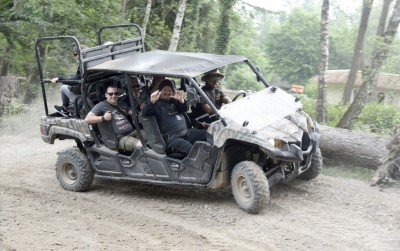 "Schrottplatzbruder" Peter Ludolf hat den Parcours der neuen Quad-Safari getestet! Foto: Serengeti-Park Hodenhagen