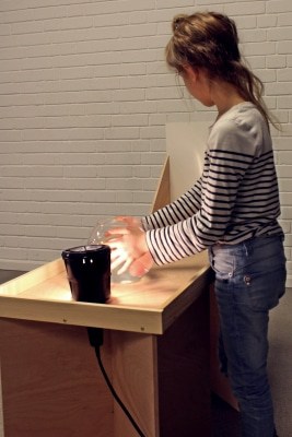 Die „Vasenlinse“ ist eine von rund 35 Experimentierstationen, die bei der „Miniphänomenta“ im Museum den Forscherdrang anregen. Foto: Museum Lüneburg