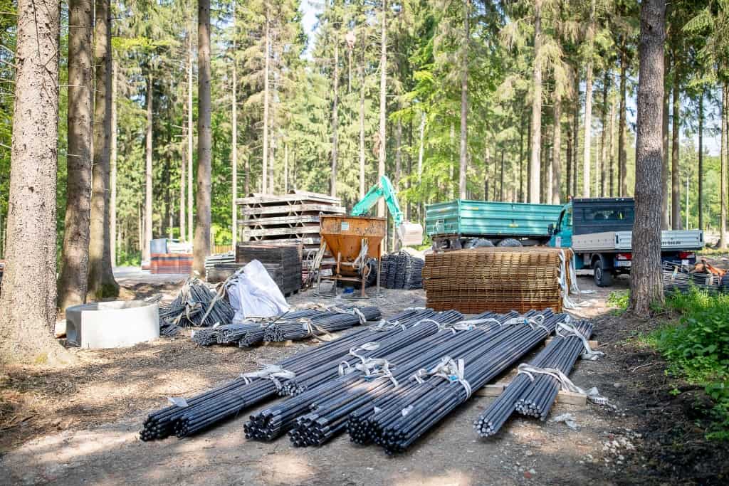 Bis zu 130 Tonnen Bewehrungsstahl werden am Ende im gesamten Projekt verbaut sein. Foto: Thomas Ix