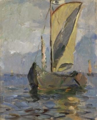 Werner Riemann, Kurenkahn auf dem Haff, um 1930 © Sammlung Schimpke, Hamburg