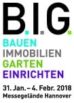 Logo B.I.G. Bauen Immobilien Garten Einrichten Hannover 31.01. - 04.02.2018