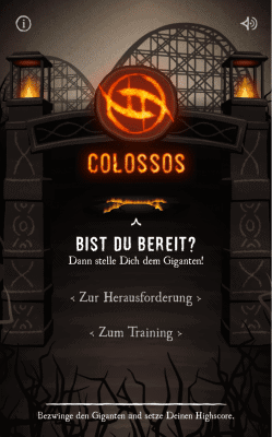 Das Colossos Game in der Heide Park App Foto: Heide Park Resort, 2019