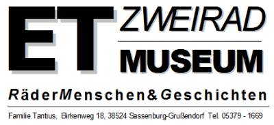 Logo ET-Zweiradmuseum Sassenburg-Grußendorf, Kreis Gifhorn