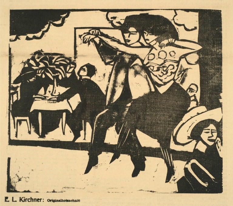 Ernst Ludwig Kirchner: Tanzlokal, 1911, Sammlung Hierling, Foto: Joseph Hierling