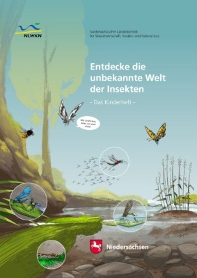 Titelblatt: "Entdecke die unbekannte Welt der Insekten" - Das Kinderheft NLWKN 2020