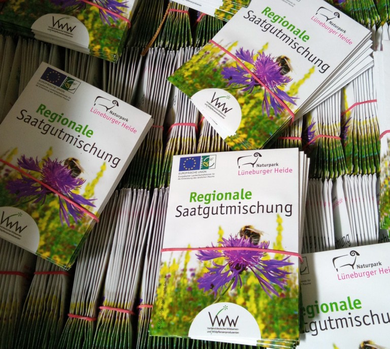 Samentütchen Regionale Saatgutmischung Naturpark Lüneburger Heide