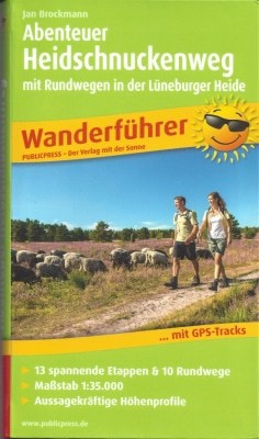 Cover Wanderführer "Abenteuer Heidschnuckenweg" von Jan Brockmann, ISBN 987-3899208467