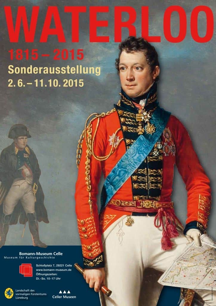 Ausstellungplakat Sonderausstellung Waterloo im Bomann-Museum in Celle