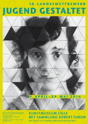 Ausstellungsplakat "Jugend Gestaltet" 09.04. - 29.05.2016 Kunstmuseum Celle