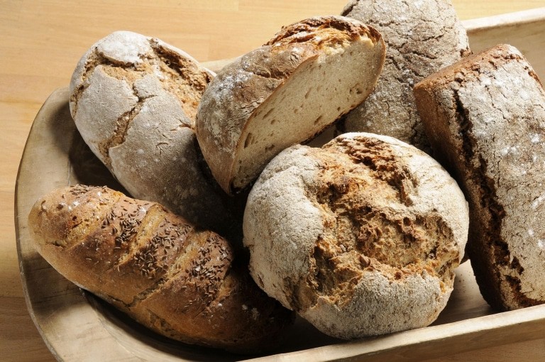 Brote und ihre Vielfalt. Ausstellung Zwischen Krume und Knust, Deutsche Brotkultur bis 23.9.2018 - Bild FLMK