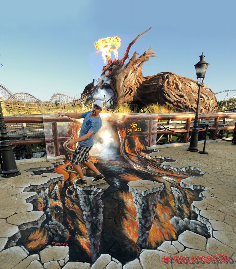 Der 3D-Fotopunkt im Angesicht der Kreatur Foto: Heide Park Resort, 2019