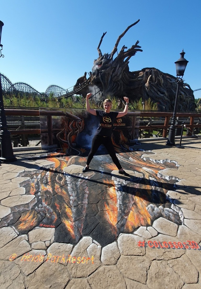 Nimm den Kampf gegen den Giganten auf! Foto: Heide Park Resort 2019