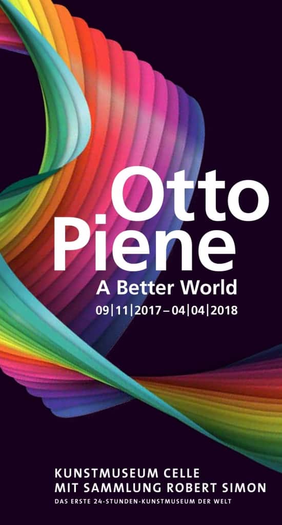Cover des Flyers zur Ausstellung "Otto Piene. A Bette World" im Kunstmuseum Celle 09.11.2017 - 04.04.2018