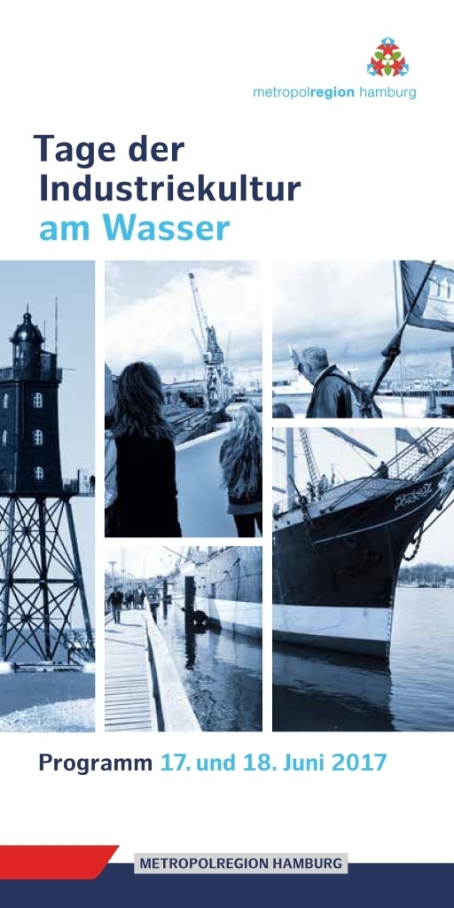 Cover des Flyers "Tage der Industriekultur am Wasser 2017"