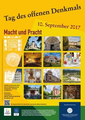 Das diesjährige Plakat zum Tag des offenen Denkmals Bild: Deutsche Stiftung Denkmalschutz