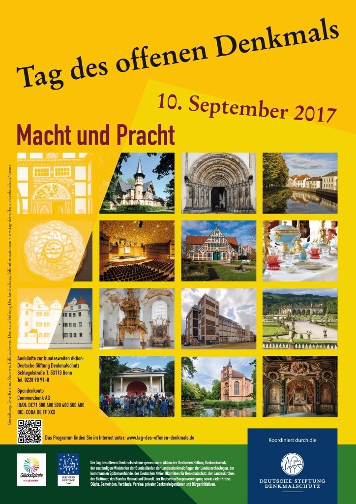 Das diesjährige Plakat zum Tag des offenen Denkmals Bild: Deutsche Stiftung Denkmalschutz