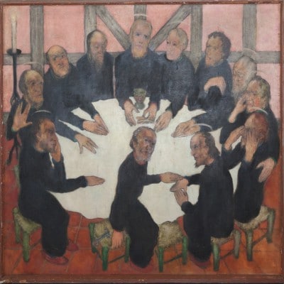 Gemälde Abendmahls-Altar Abbehausen von Erich Klahn