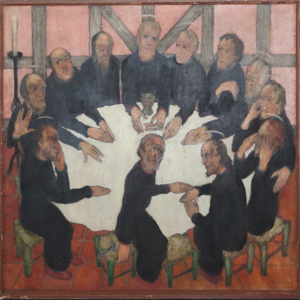 Gemälde Abendmahls-Altar Abbehausen von Erich Klahn