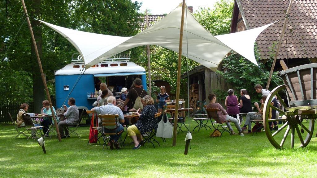 Geöffnet zum Familientag: Das Gartencafé Coffee & Cloud Foto: Rundlingsmuseum Wendlandhof Lübeln