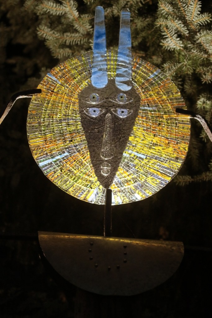 "Faun 1" - Detail Marion Hempel Foto: Glasplastik und Garten Munster 2019