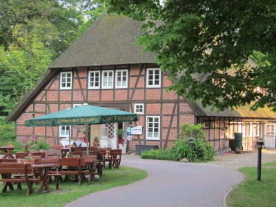 Hotel und Restaurant Hof Tütsberg - Außenansicht mit Biergarten