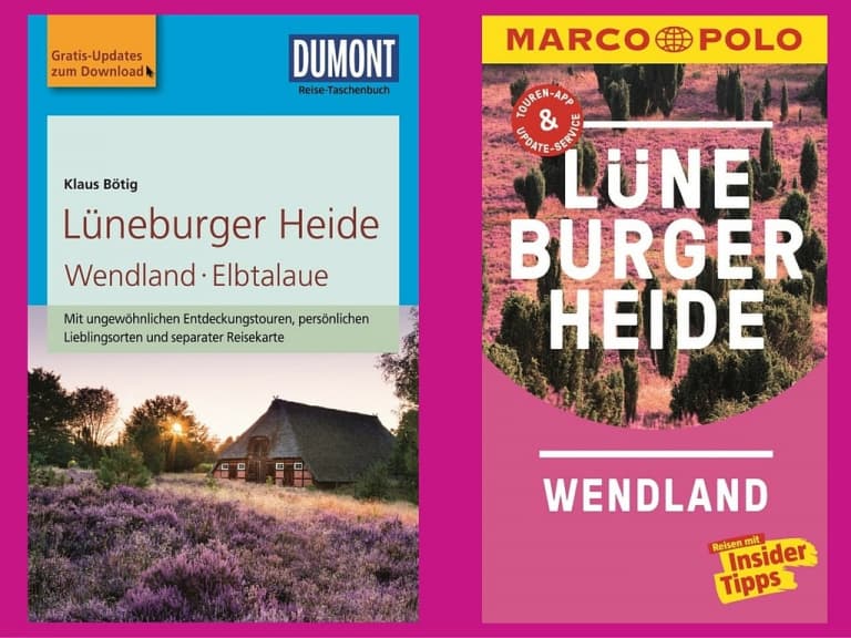 Aktuelle Reiseführer aus dem Verlag MAIRDUMONT für die Lüneburger Heide und das Wendland