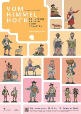 Ausstellungsplakat "Vom Himmel hoch" Böhmische Krippenlandschaften Bomann-Museum Celle 2015