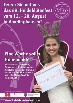 Plakat Heideblütenfest Amelinghausen 2017