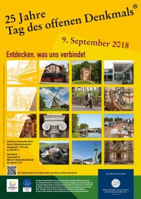 Plakat zum Tag des offenen Denkmals 2018, © Deutsche Stiftung Denkmalschutz, Bonn