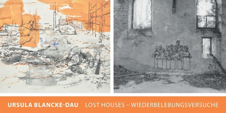 Einladung zur Ausstellung LOST HOUSES - WIEDERBELEBUNGSVERSUCHE