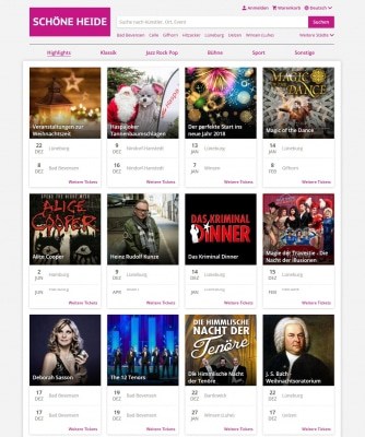 Screenshot SCHÖNE-HEIDE-Ticketshop powered by Reservix