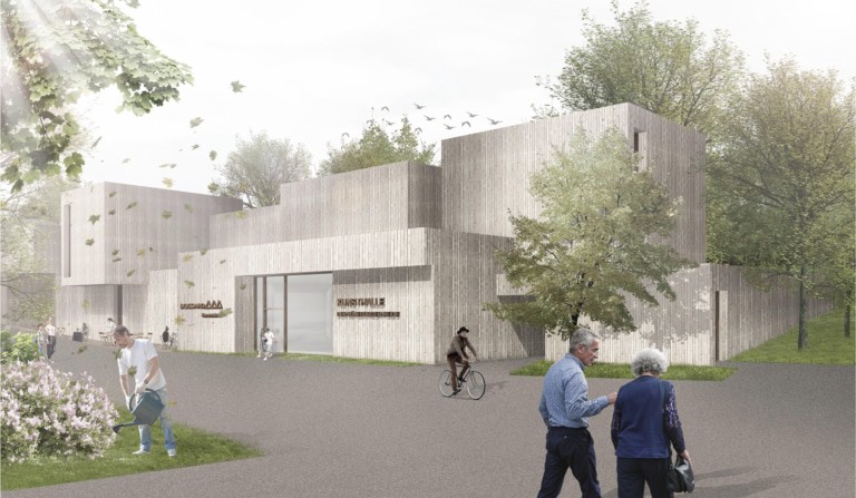 Visualisierung: Fassade der neuen Kunsthalle © Frenzel und Frenzel, Buxtehude