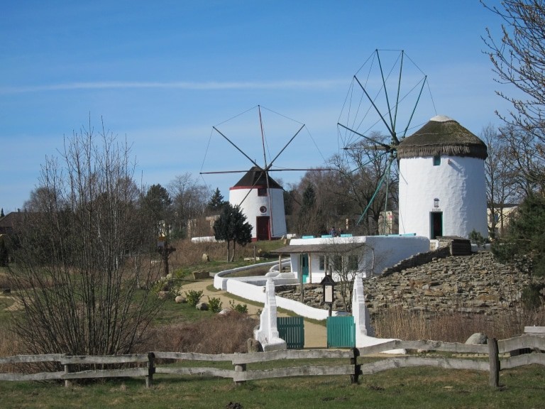 Ebenfalls im Mühlenmuseum zu sehen: Windmühlen aus Griechenland und Portugal