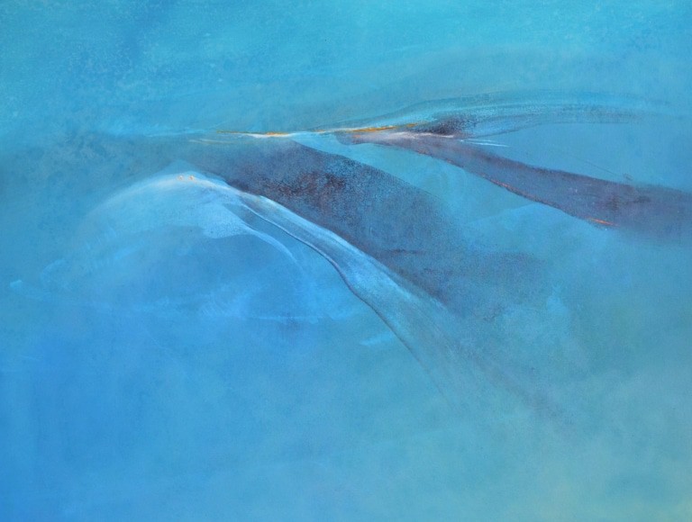 Hinrich JW Schüler: „AQUASPHERE“, Acryl/Baumwollsegeltuch, 120 cm x 130 cm
